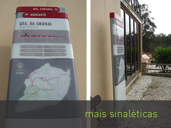 Sinal&eacute;ticas de exterior em diversos materiais.